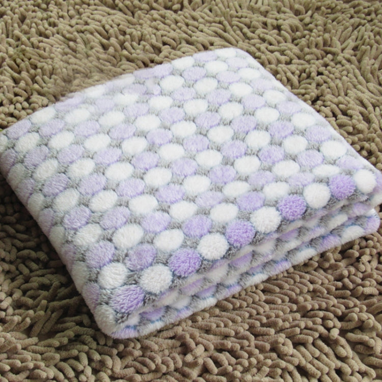 Soft Flannel Pet Blanket Dots Printed Breathable Bed Mat Warm Pet Sleeping Cushion Cover for Pet Dog Cat — view 10