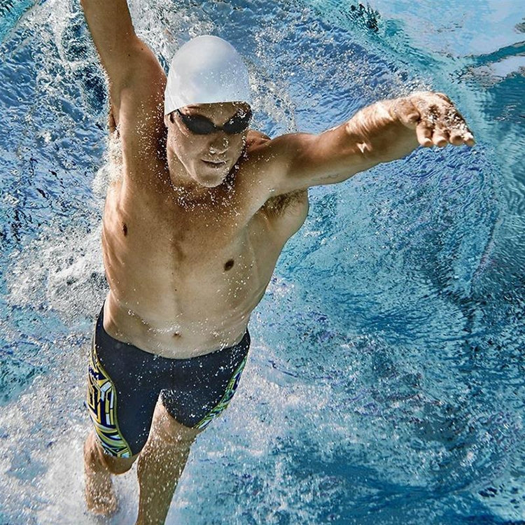 Adult Solid Color Waterproof Silicone Swimming Cap