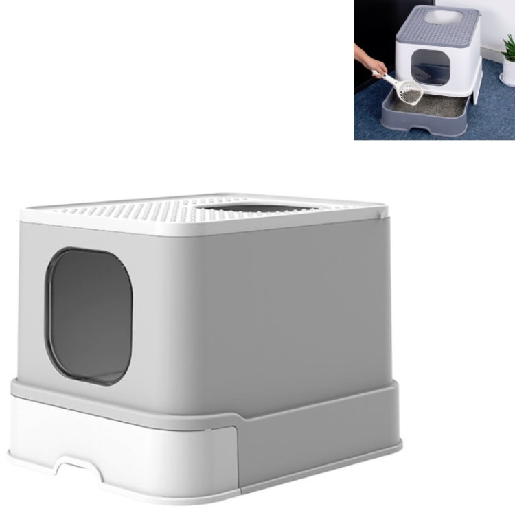 Top Drawer Fully Enclosed Cat Litter Box Pet Supplies — view 9