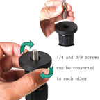 Xiletu XM263A Aluminum Metal Handheld Adjustable Tripod Mount Monopod Extension Rod — view 6