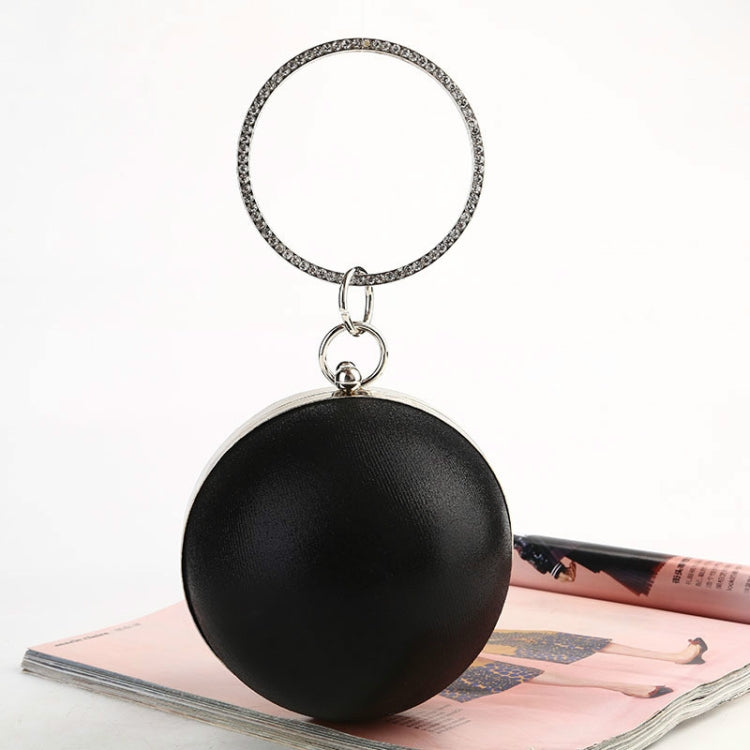 Spherical Dinner Bag Simple Personality Round Ball Evening Bag Ladies Pu Banquet Bag Makeup Clutch Bag — view 8