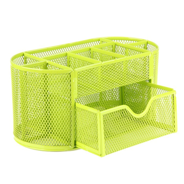 Desk Organizer 9 Grids Metal Mesh Office Pen Pencil Holder — view 11