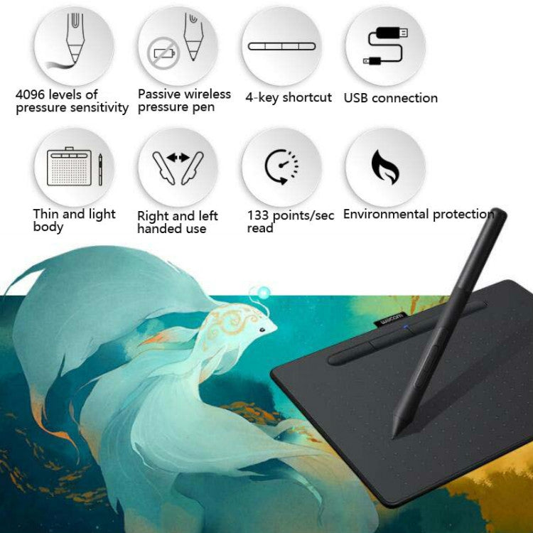 Wacom CTL-4100 Tablet Intuos Hand-Painted Board Computer Drawing Board Handwriting Board