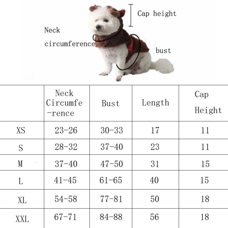Pet Party Supplies Plush Warm Christmas Reindeer Winter Clothes — view 7