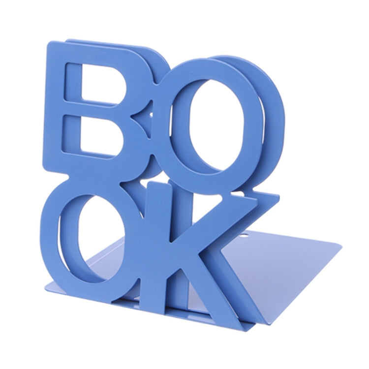 Alphabet Shaped Iron Metal Bookends Support Holder Desk Stands For Books — view 8