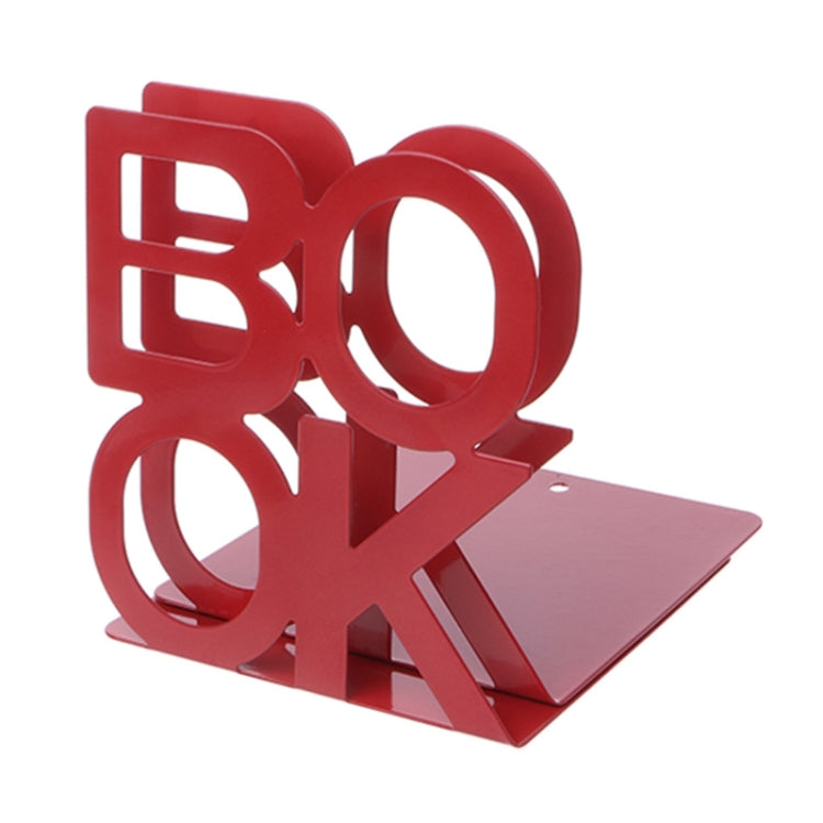 Alphabet Shaped Iron Metal Bookends Support Holder Desk Stands For Books — view 9