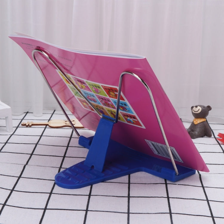 Adjustable Angle Metal Book Stand Fordable Portable Document Book-Reading Holder — view 4