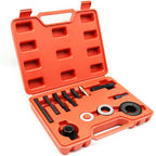 For Buick / Ford Power Steering Wheel Pulley Disassembler Drive Wheel Working Direction Power Steering Pump Disassembly Tool, 12 In 1