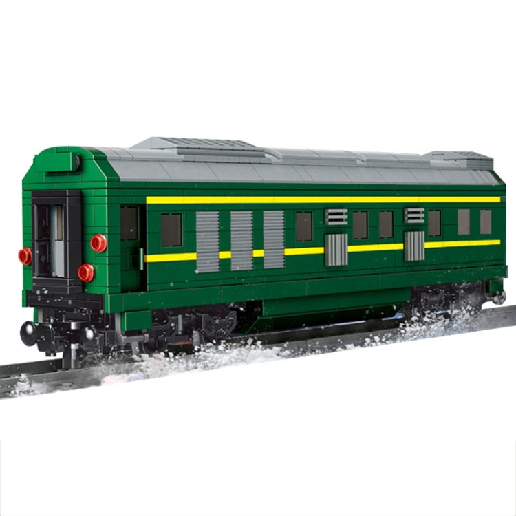 NJ2 Internal Combustion Locomotive Remote Control Green Train Puzzle Assembled Building Block Children Toy Model — view 6