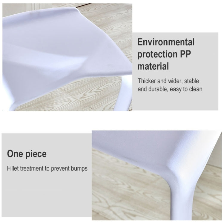 Simple Personality High Bar Stool Plastic Bar Chair Cafe Nordic Geometry Chair — view 3