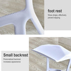 Simple Personality High Bar Stool Plastic Bar Chair Cafe Nordic Geometry Chair — view 4