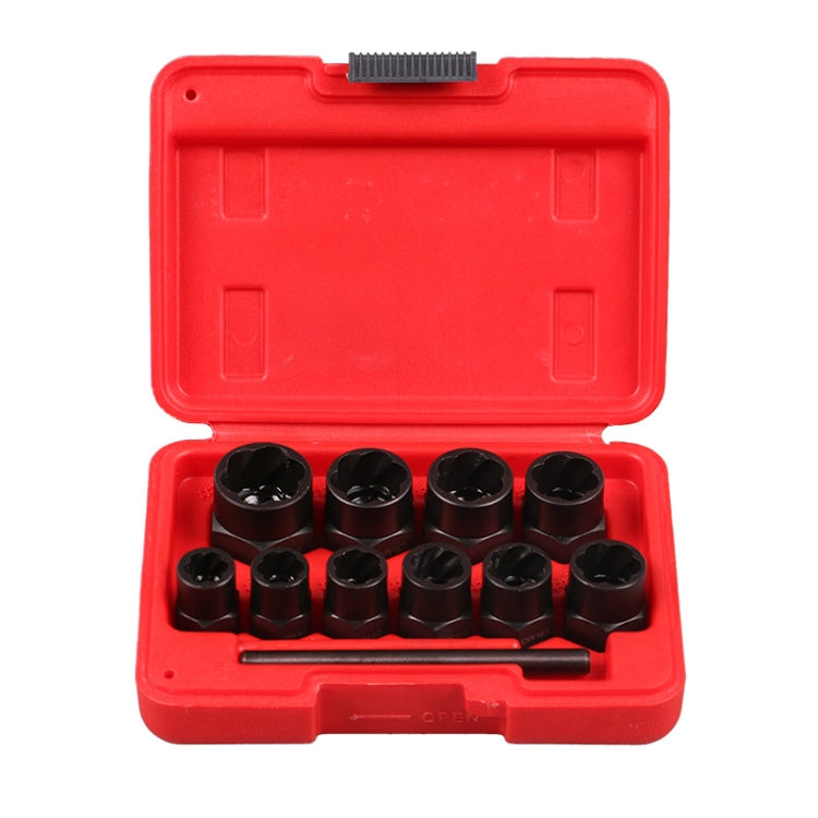 Damaged Nut Removal Tool Anti-Corrosion Sliding Thread Nut Extractor, 11 In 1
