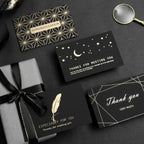 6 PCS Creative Business Bronzing Thanksgiving Birthday Card — Best Wishes For You