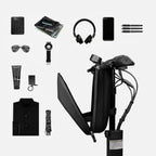 For Xiaomi No. 9 Electric Scooter PU Leather Waterproof EVA Hard Shell Bag Electric Folding Car Front Bag
