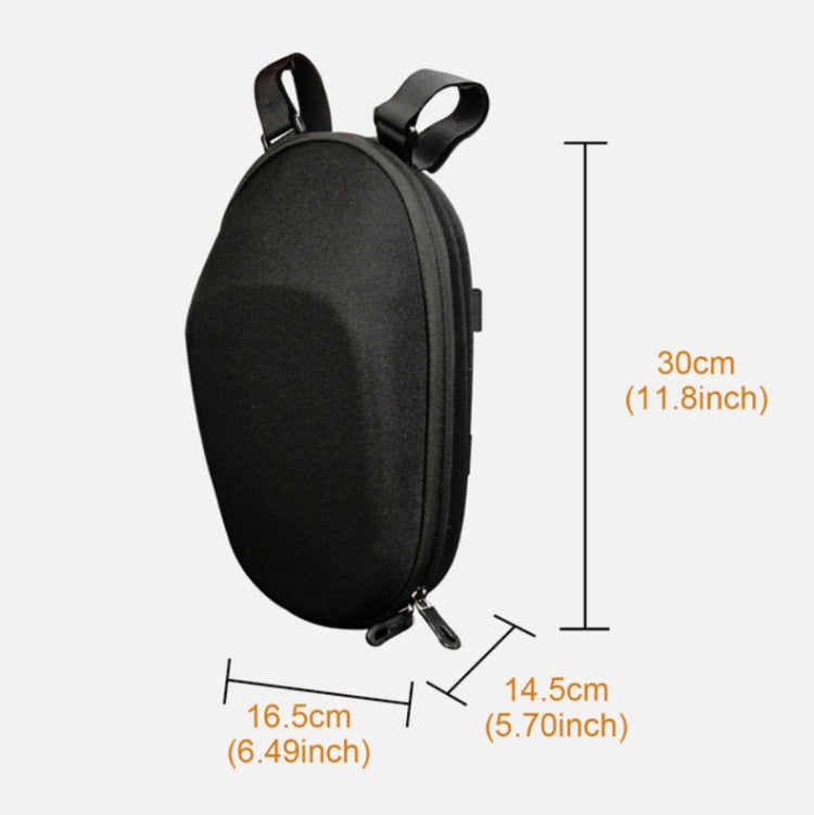 For Xiaomi No. 9 Electric Scooter PU Leather Waterproof EVA Hard Shell Bag Electric Folding Car Front Bag