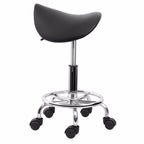 Saddle Chair Ergonomic Computer Chair Beauty Barber Mobile Chair — White