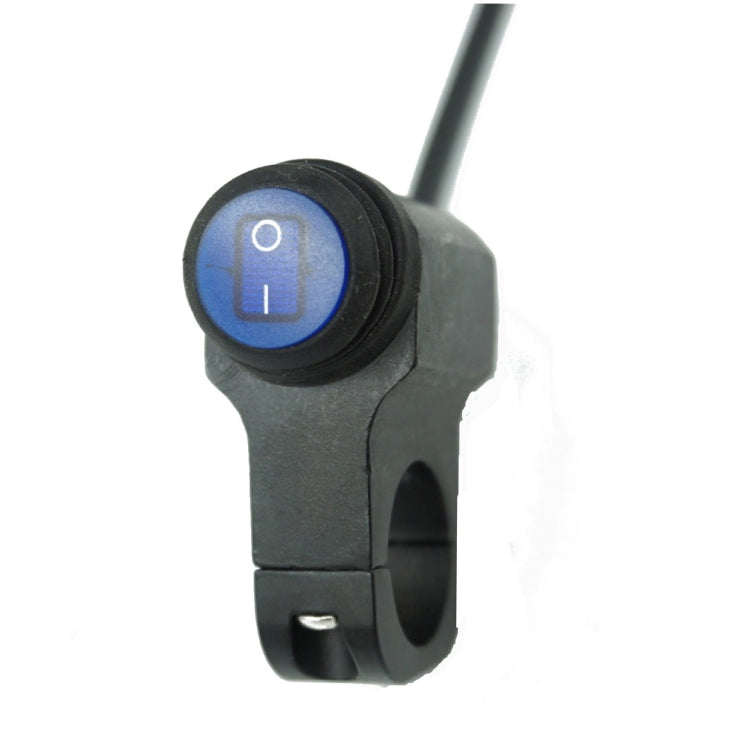 Motorcycle Aluminum Alloy Faucet LED Waterproof Switch Accessories Headlight Switch — Green Light Black