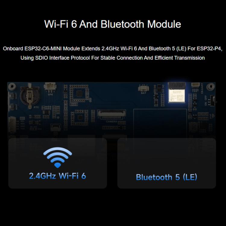 WAVESHARE ESP32-P4-WIFI6 7-Inch Five-Point Touchscreen Development Board 1024x600 Resolution
