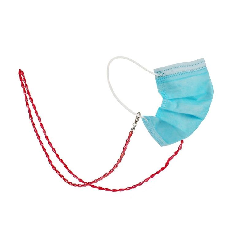 Drop Style Faceted Crystal Mask Lanyard Necklace Chain Glasses Chain