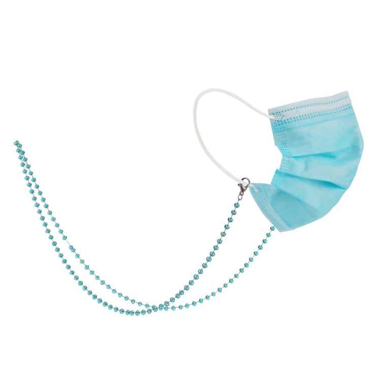 Glossy Crystal Beads Handmade Mask Anti-Lost Hanging Lanyard Chain Glasses Chain