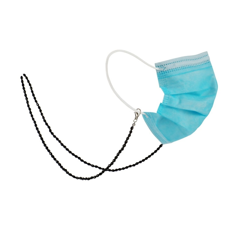 Drop-Shaped Beaded Crystal Mask Anti-Lost Lanyard Fashion Glasses Chain