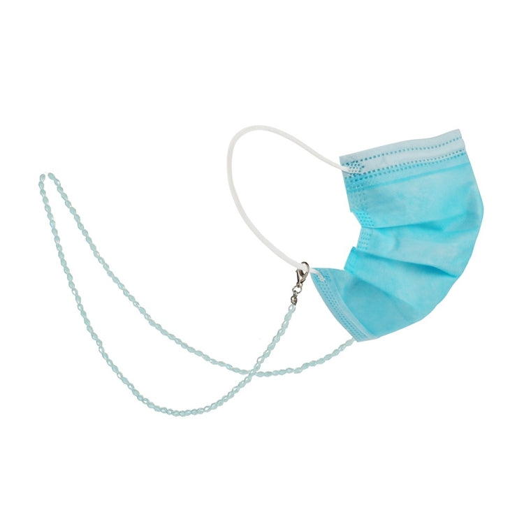 Drop-Shaped Beaded Crystal Mask Anti-Lost Lanyard Fashion Glasses Chain