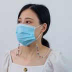 Mask Lanyard Necklace Transparent Faceted Bead Retro Anti-Lost Mask Chain