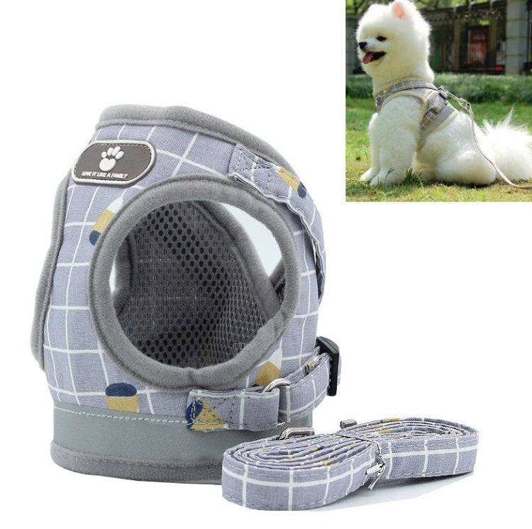 Reflective & Breathable Vest Traction Rope Pet Chest Leash — M