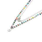 Mask Lanyard Necklace Pearl Chain Glasses Chain