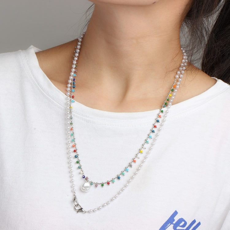 Mask Lanyard Necklace Pearl Chain Glasses Chain