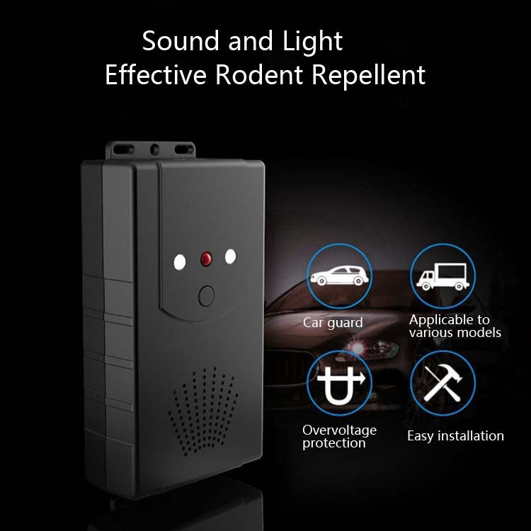 Ultrasonic Car Repeller Car Engine Compartment Electronic Repeller Micro-Light Wave Insect Repellent
