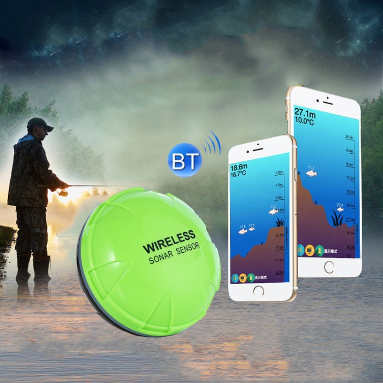 Fish Finder Wireless Mobile Phone Sonar Fish Finder APP Underwater Fish Finder Fishing Fishing Gear — Red