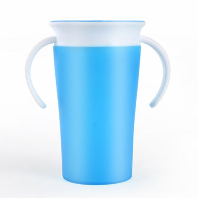 360 Degrees Rotated Baby Learning Drinking Cup With Double Handle Flip — view 9