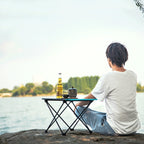 Outdoor Aluminum Alloy Folding Table Camping Picnic Portable Folding Table Barbecue Table Stall Small Dining Table