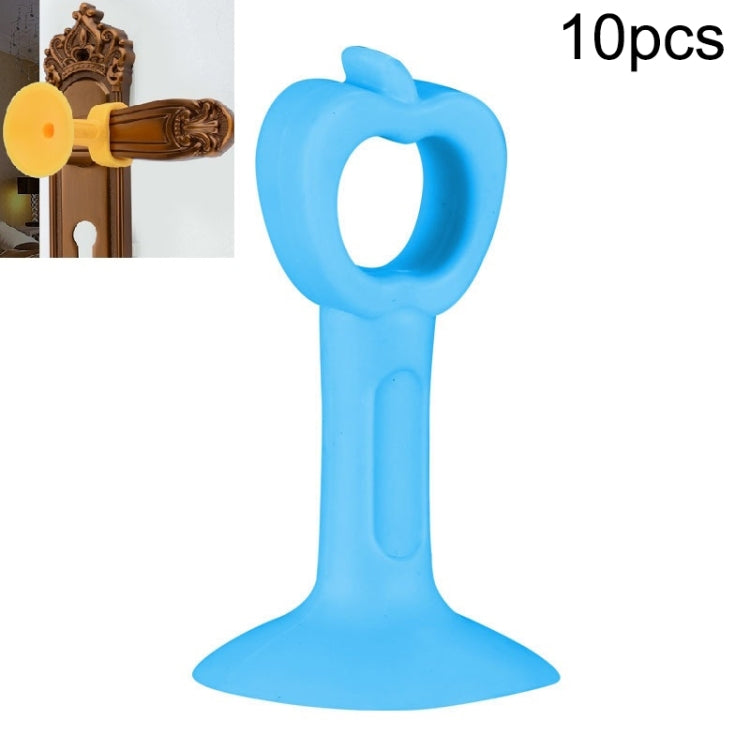 10pcs Extended Version Of Silicone Door Stopper Punch-Free Handle Anti-Collision Door Stopper — Nordic Pink