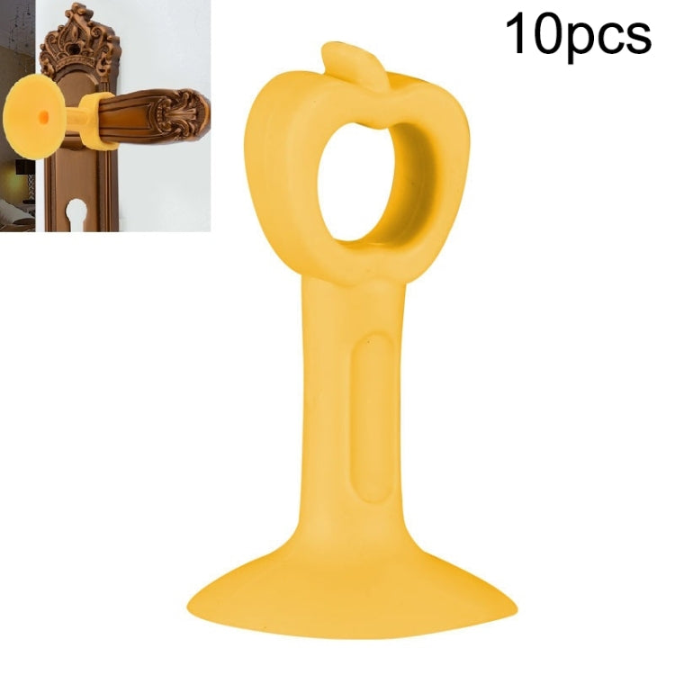 10pcs Extended Version Of Silicone Door Stopper Punch-Free Handle Anti-Collision Door Stopper — Sky Blue