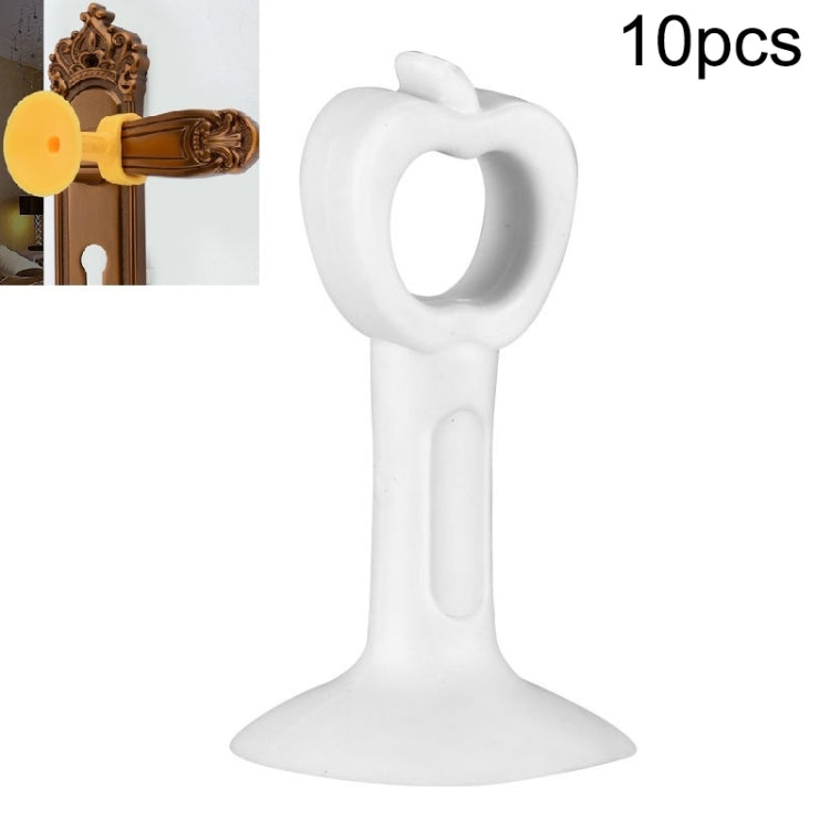10pcs Extended Version Of Silicone Door Stopper Punch-Free Handle Anti-Collision Door Stopper — Candy Orange
