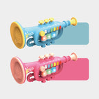 Children Early Education Puzzle Playing Simulation Musical Instrument — 6806 Trumpet-Red
