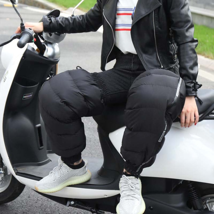 Electric Bicycle Winter Motorcycle Windshield Waterproof Warm Leg Cover Plus Velvet Padded Knee Pads — 60cm Standard