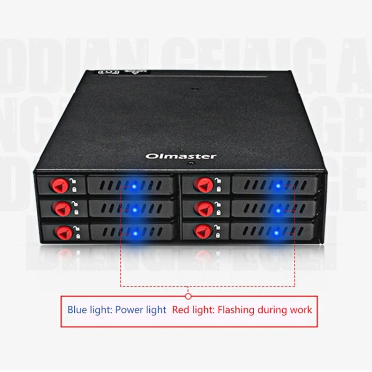 OImaster MR-6601 Six-Bay Optical Drive Hard Disk Box — view 8