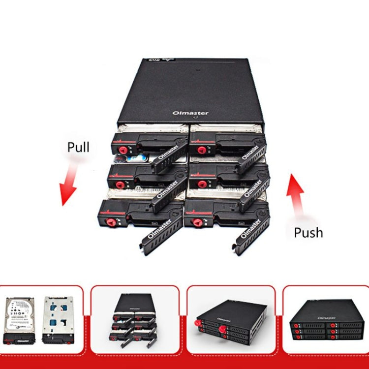 OImaster MR-6601 Six-Bay Optical Drive Hard Disk Box — view 9