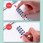 KW-TRIO5 10pcs Grommet Binder Segmented Plastic Binding Rings — view 18