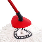 4 PCS Rotating Triangle Cotton Yarn Mop Head Mop Replacement Cloth For O-Cedar/Vileda