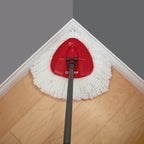 4 PCS Rotating Triangle Cotton Yarn Mop Head Mop Replacement Cloth For O-Cedar/Vileda