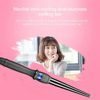 LCD Conical Curling Iron Single Tube Ceramic Glaze Pear Flower Cone