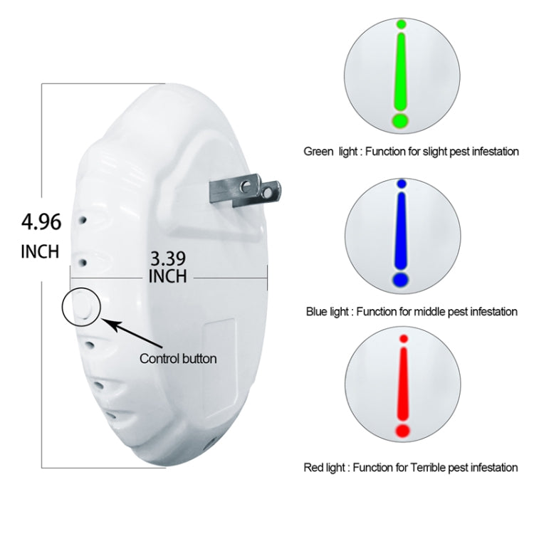 DC-9014 Household Multifunctional Ultrasonic Electronic Mosquito Repellent