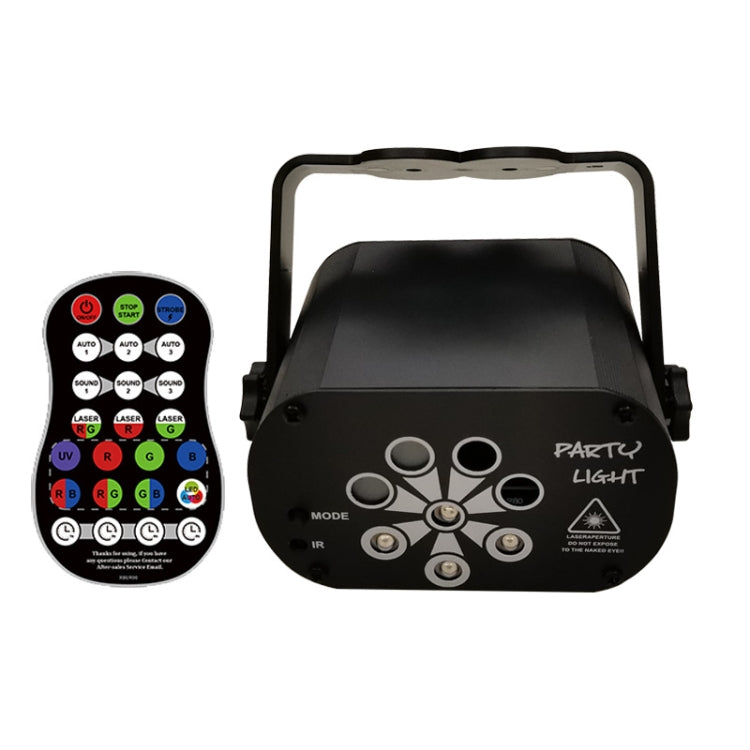 R90 8W UV Mini Laser Light Sound Control Induction Stage Atmosphere Light Bar KTV Laser Light