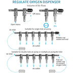 Fish Tank Oxygen Pipe Stainless Steel Distributor Oxygen Regulating Valve