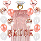 Set Rose Gold Bridal Party Decoration, Bachelor Girl Party Decoration