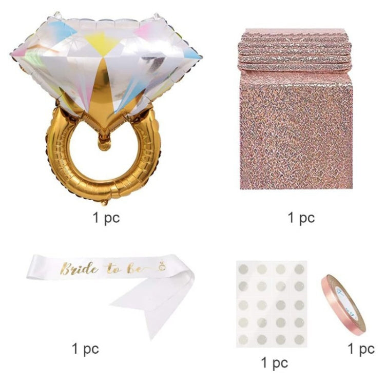 Set Rose Gold Bridal Party Decoration, Bachelor Girl Party Decoration